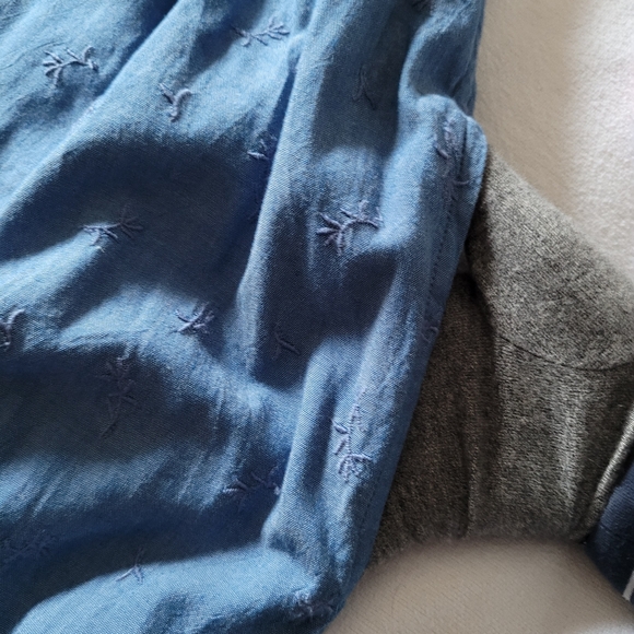 (4X)  Light Weight Denim Maxi Dress - Picture 6 of 7